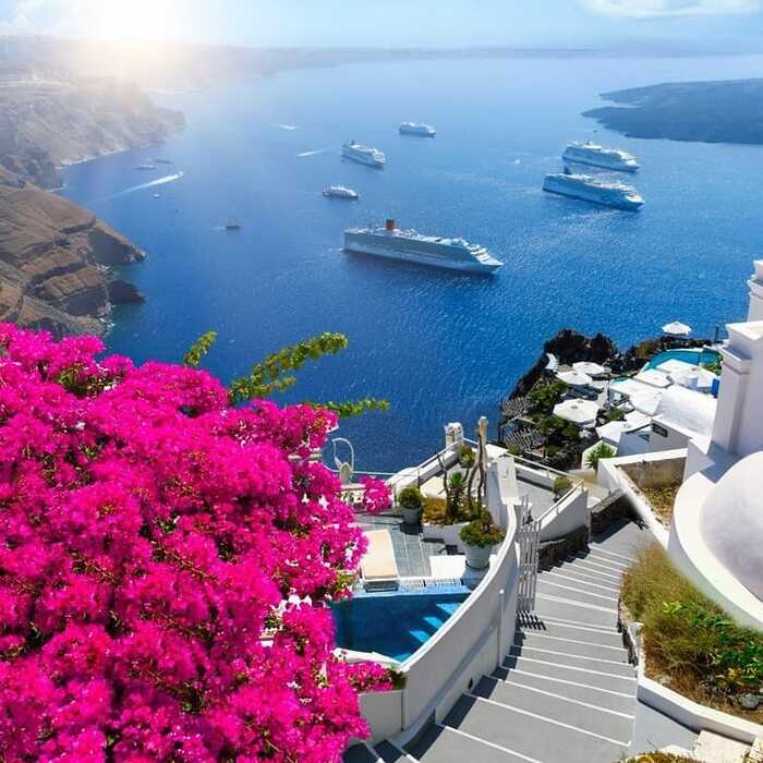 du lịch Santorini